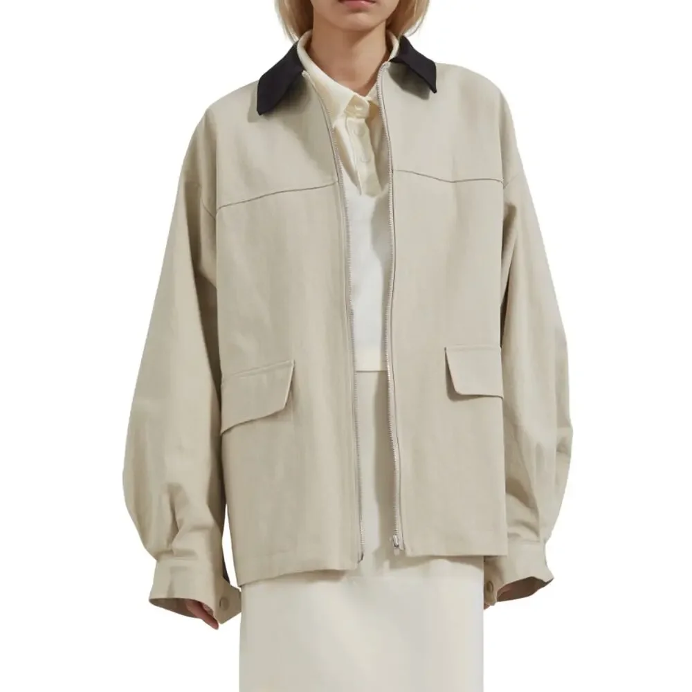 The Frankie Shop Utility Beige Malia Jacket Size XS / S